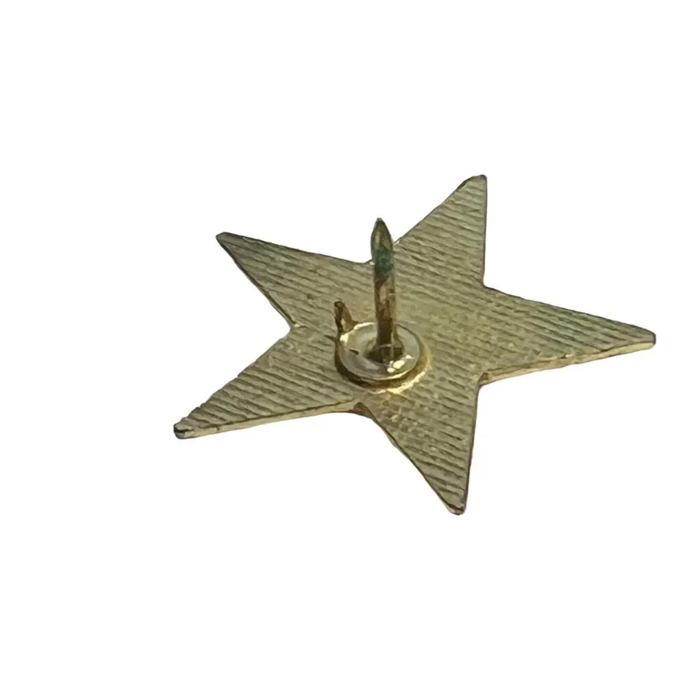 Vintage OES Masonic Star Tie Tack Lapel‎ Hat Gold Tone Pin